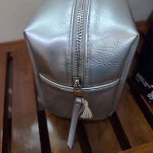 Silver Women's Cosmetic Bag
